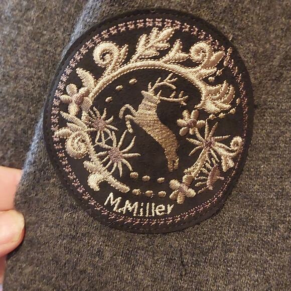 M Miller Womens Wool Blend Zip Up Sweater Jacket Zip Pockets Size Large - Picture 6 of 11